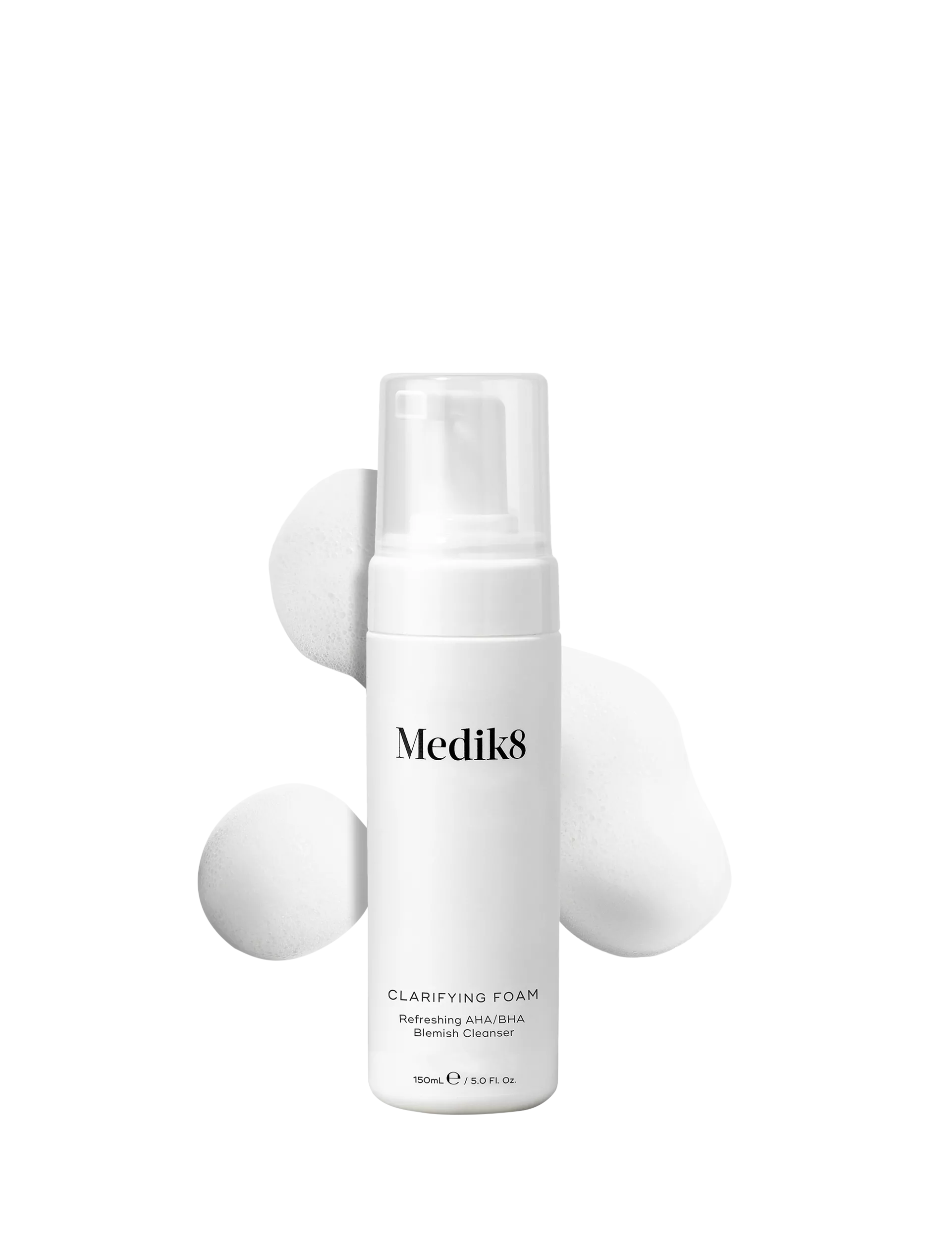 Medik8 clarifying foam AHA/BHA blemish cleanser 150ml, imported from the UK