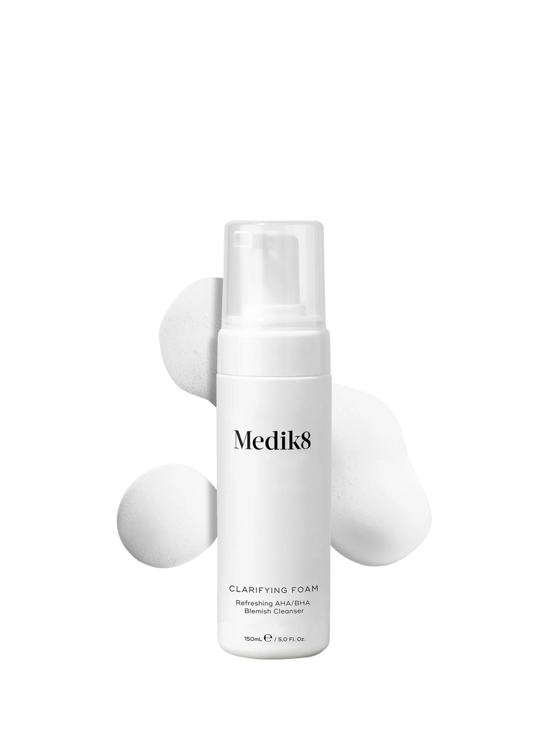 Medik8 clarifying foam AHA/BHA blemish cleanser 150ml, imported from the UK