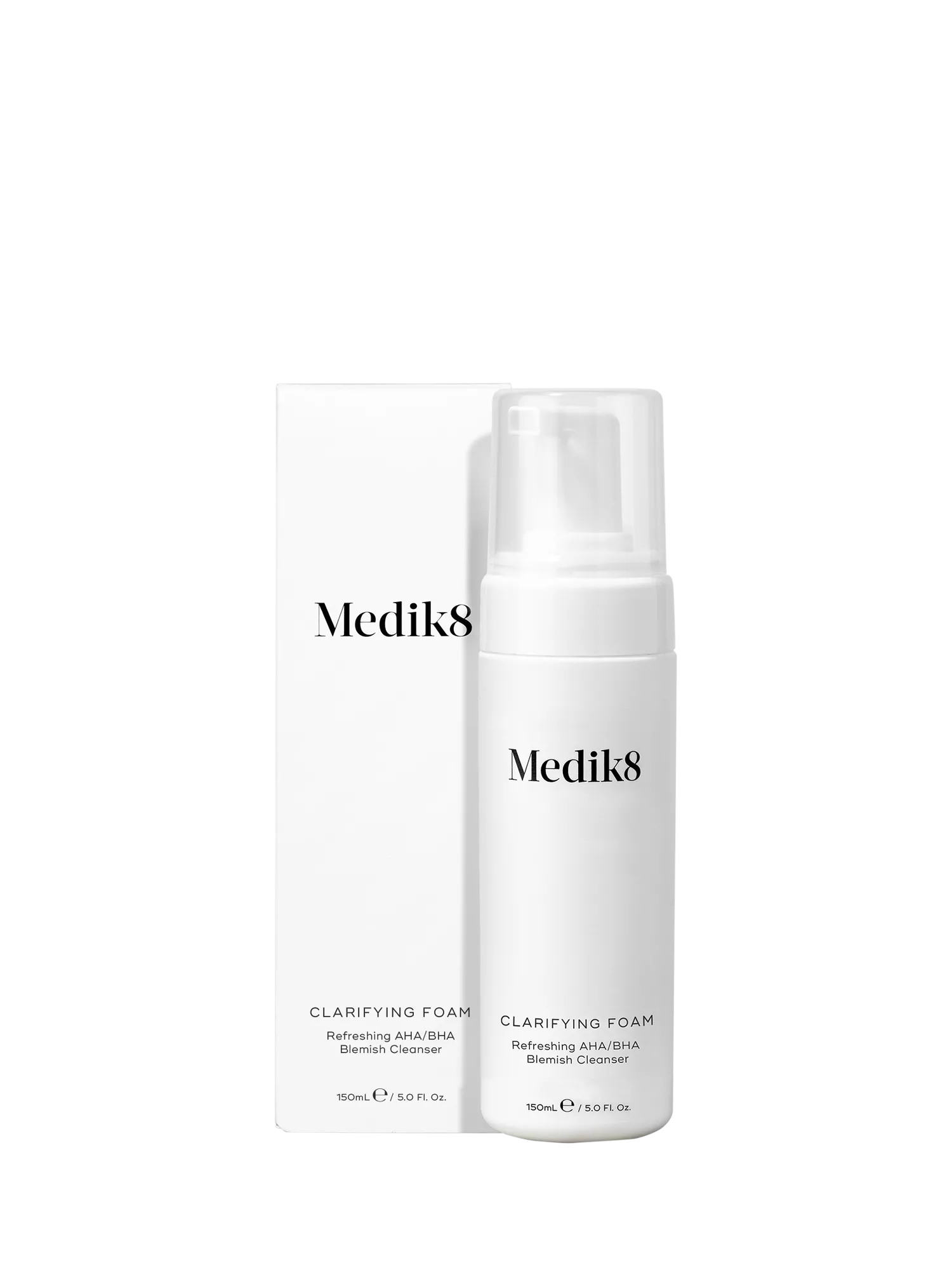 Medik8 clarifying foam AHA/BHA blemish cleanser 150ml, imported from the UK