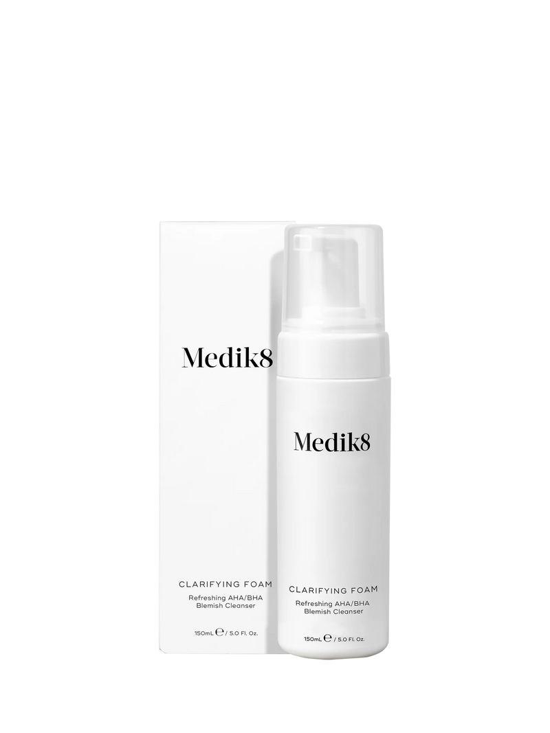 Medik8 clarifying foam AHA/BHA blemish cleanser 150ml, imported from the UK