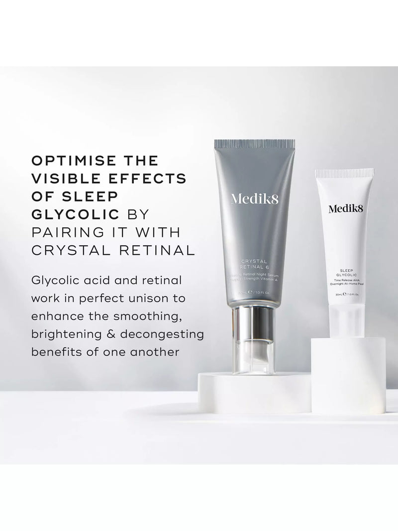 Medik8 Sleep Glycolic Peel 30ml, imported from the UK