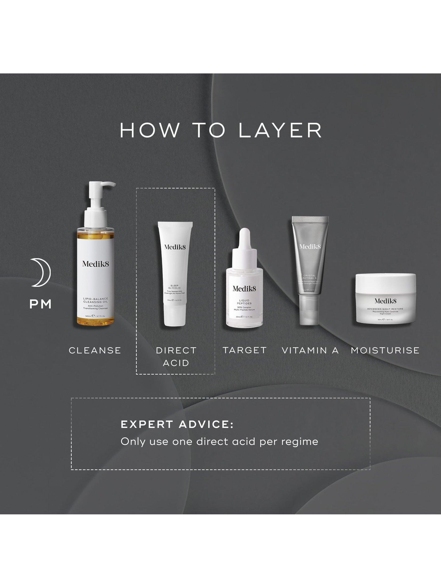 Medik8 Sleep Glycolic Peel 30ml, imported from the UK