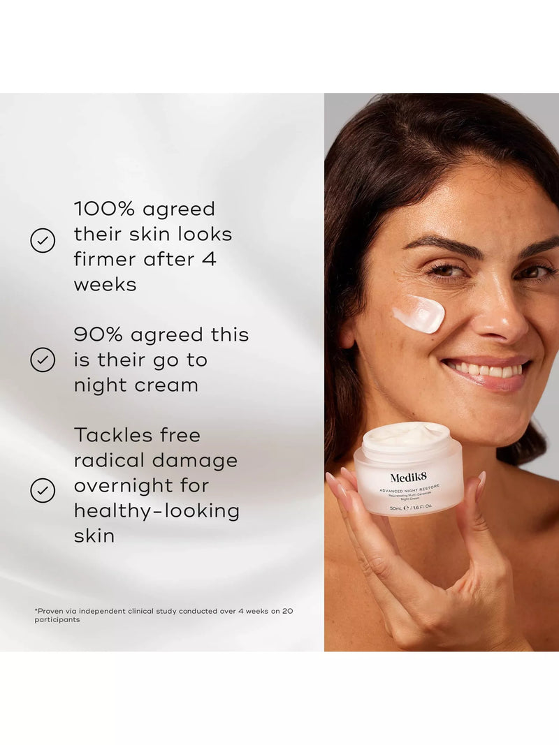 Medik8 Advanced Night Restore cream 50ml, imported from the UK