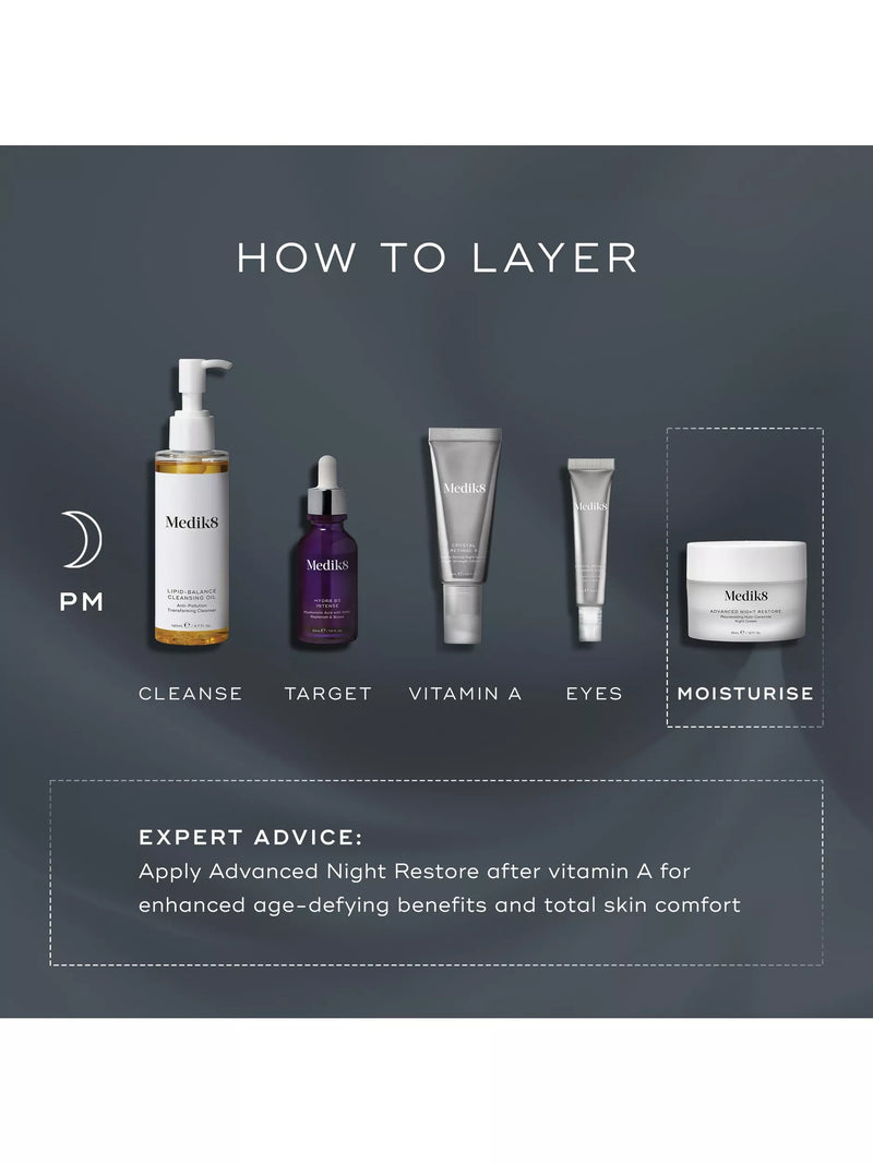 Medik8 Advanced Night Restore cream 50ml, imported from the UK
