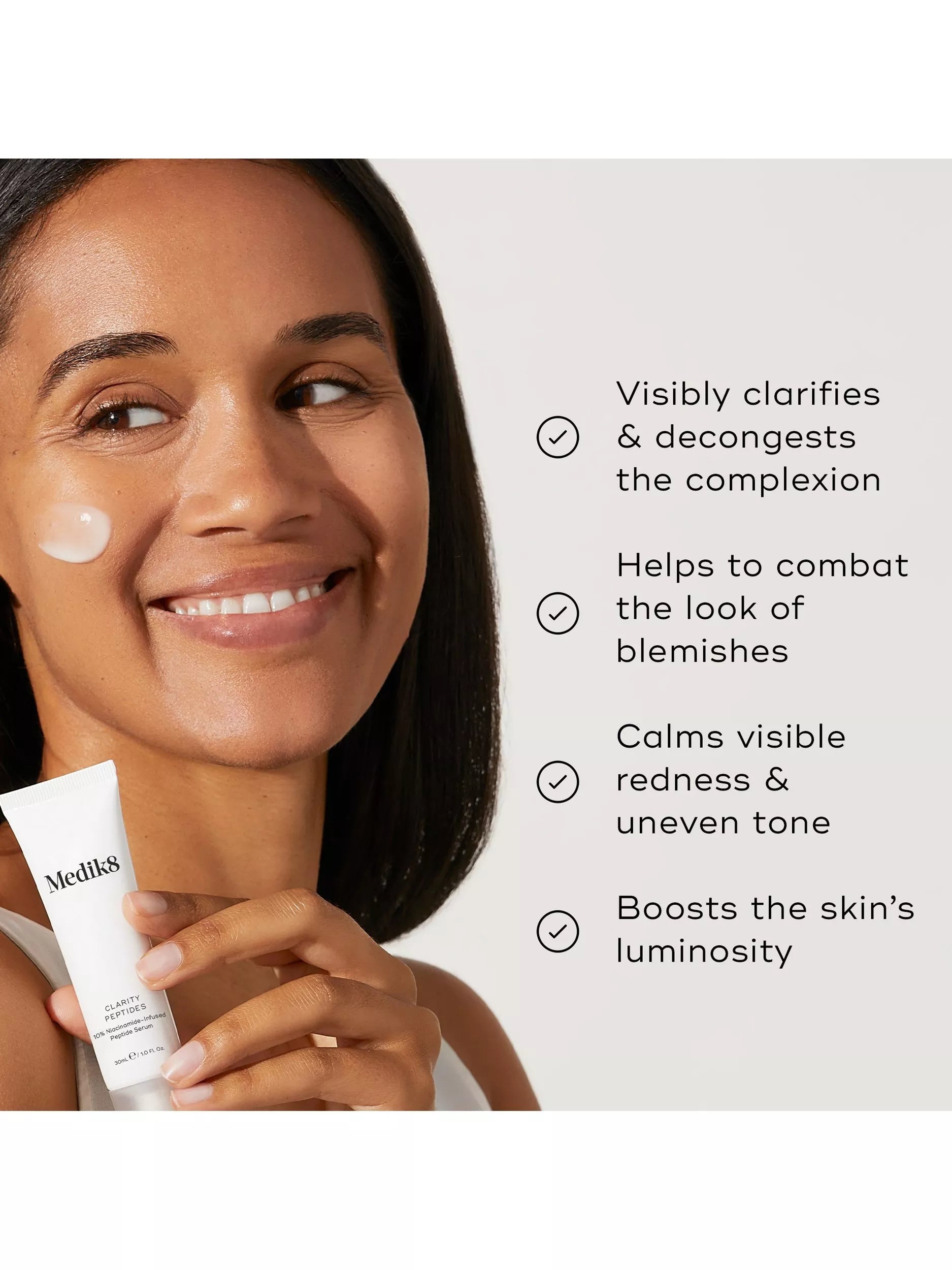 Medik8 Clarity Peptides 10% niacinamide serum 30ml, UK version