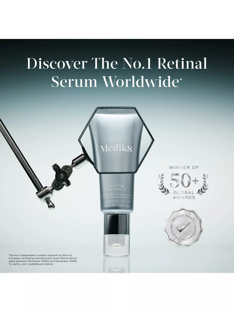Medik8 Crystal Retinal 6 night serum 30ml, imported from the UK