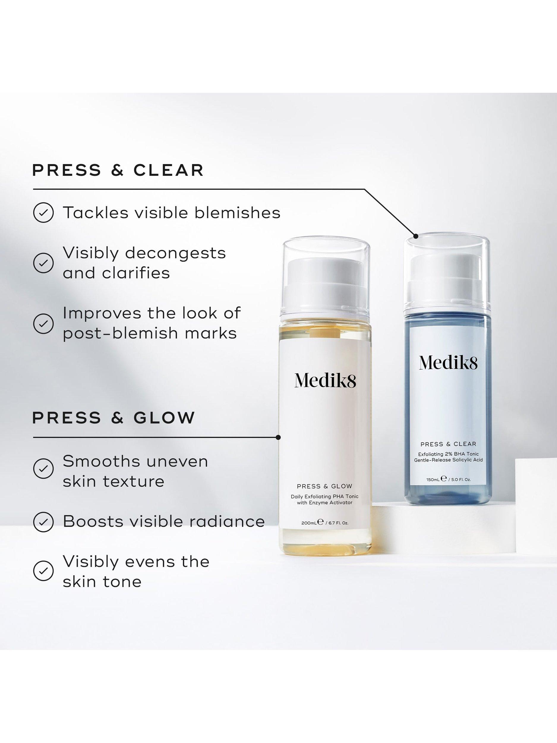Medik8 Press & Glow PHA tonic 200ml, UK version