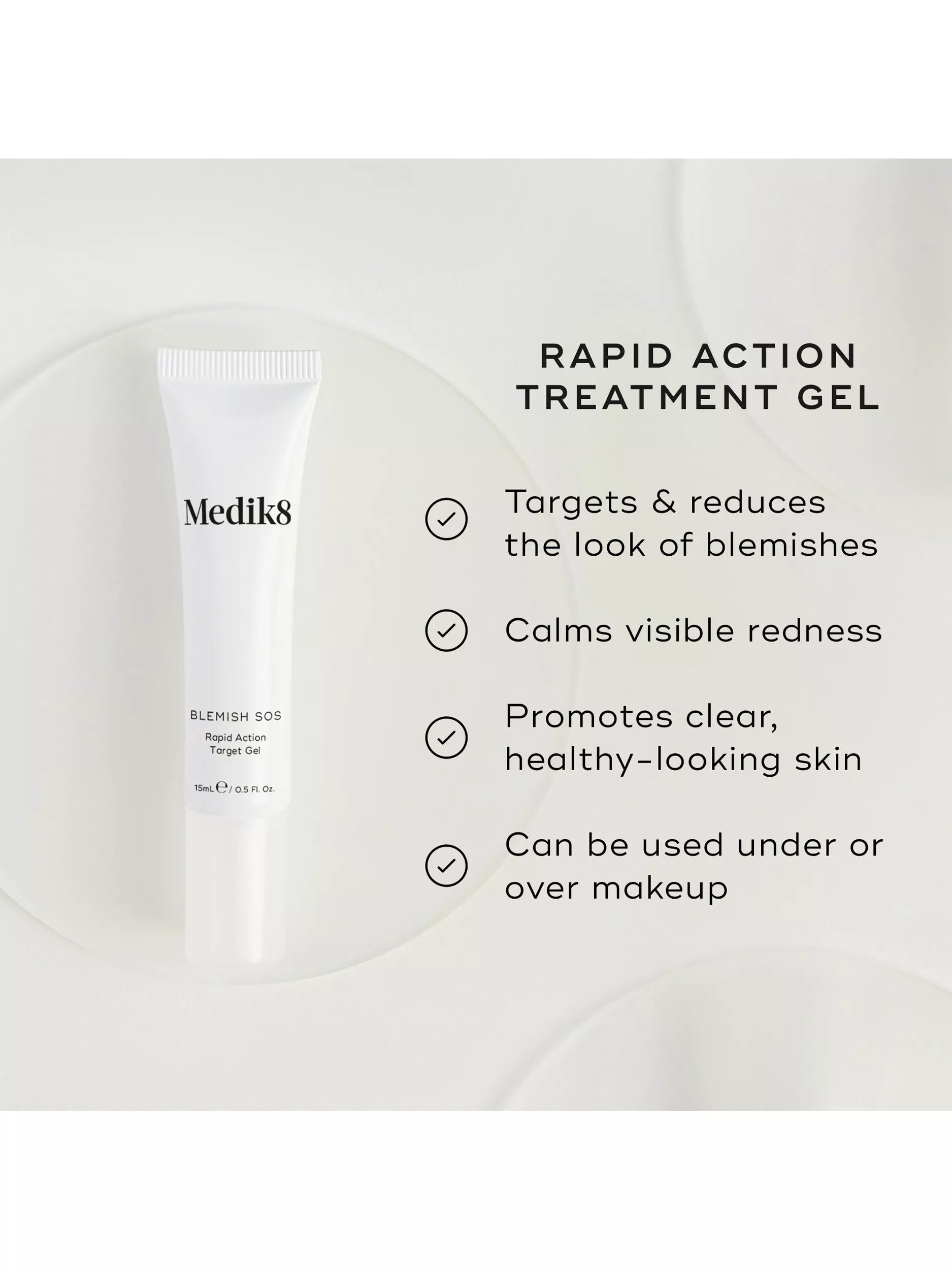 Medik8 Blemish SOS target gel 15ml, imported from the UK