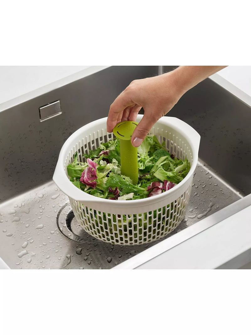 Joseph Joseph Spindola in-sink salad spinning colander, UK version