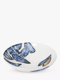 BlissHome Earthenware Mussels Supper Bowl, 22cm, Blue