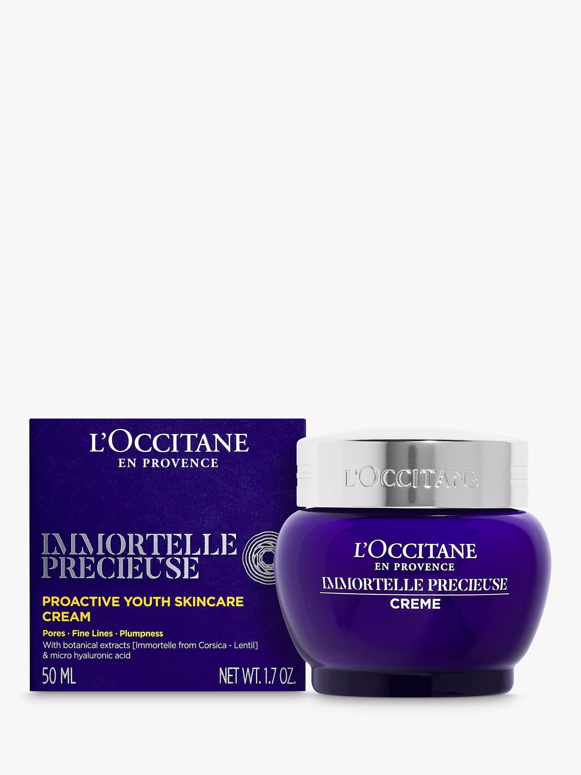 L'Occitane Immortelle Precious face cream 50ml, imported from the UK