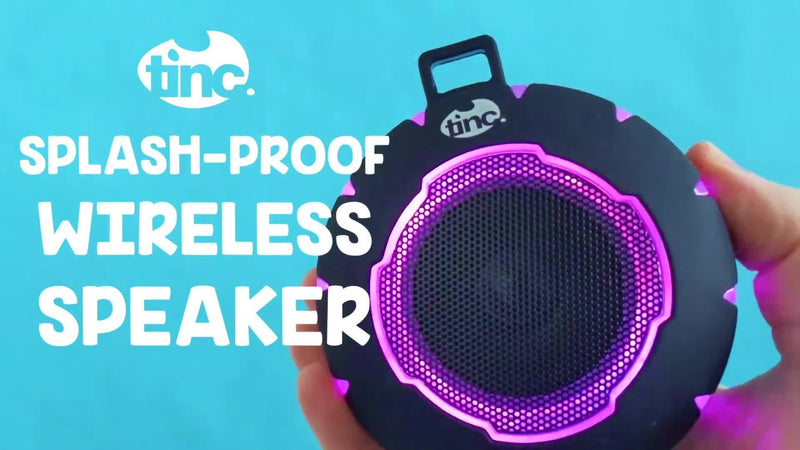Tinc Wireless Waterproof Speaker Black (British brand)