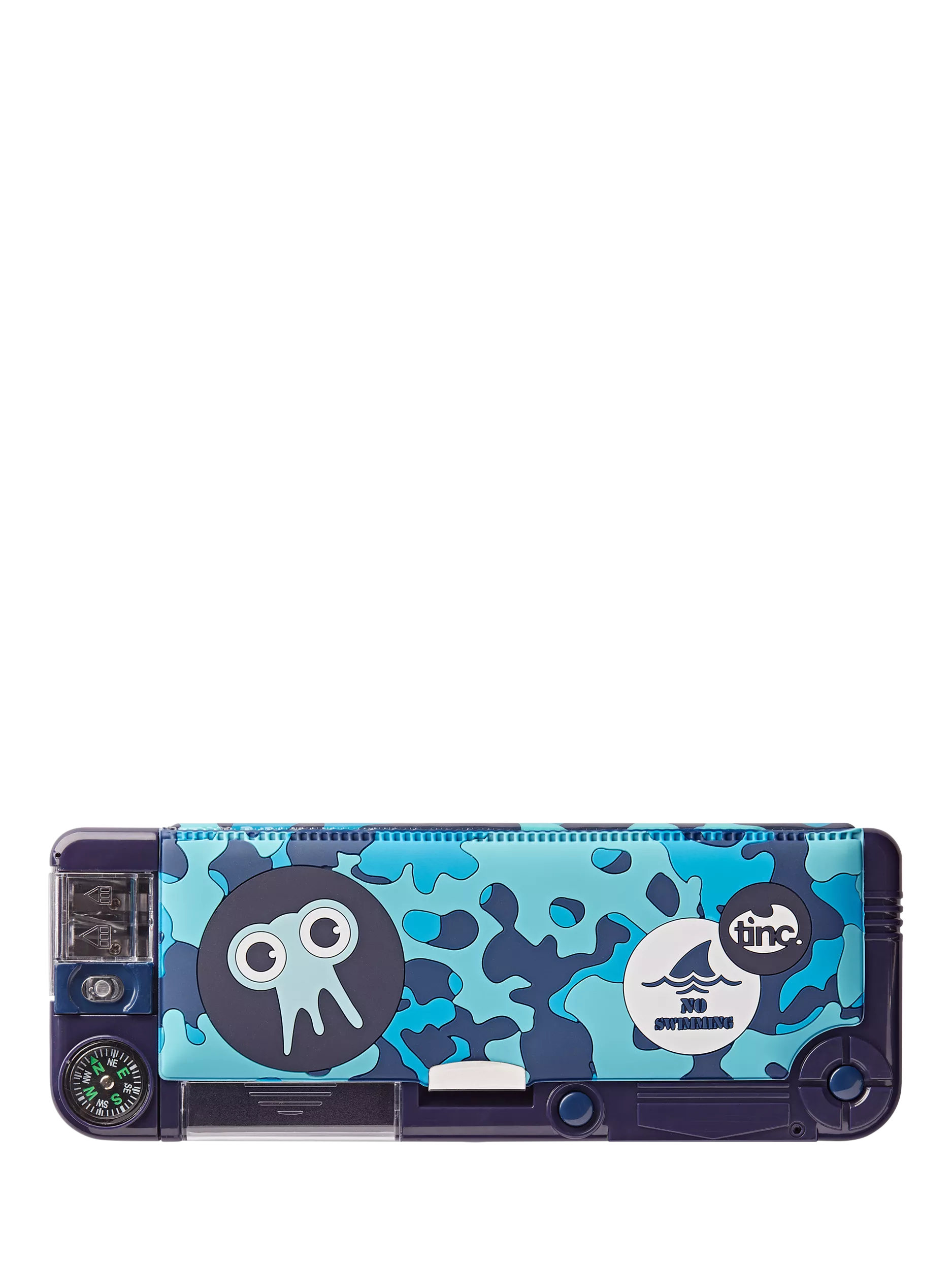 Tinc Tonkin Snap Filled Pencil Case Blue, imported from the UK