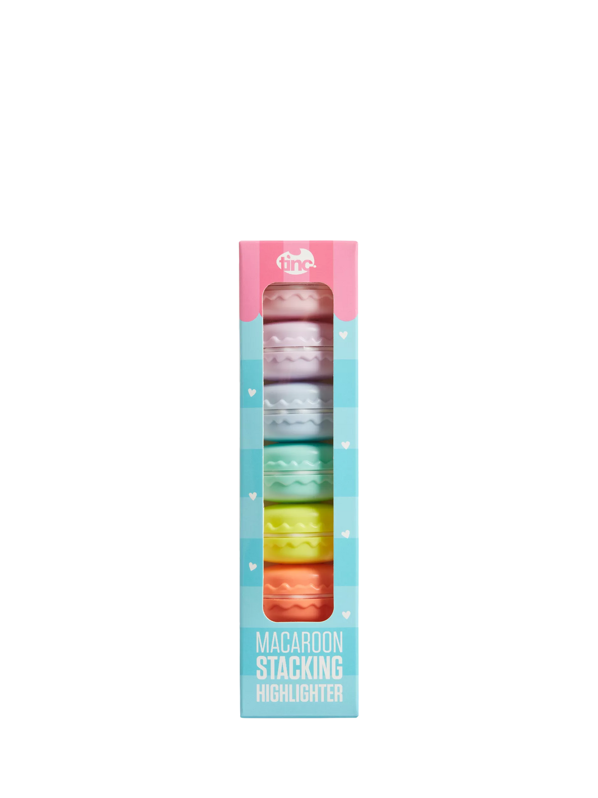 Tinc macaroon-themed stacking highlighter pen set, 5 pieces (British brand)