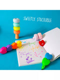 Tinc macaroon-themed stacking highlighter pen set, 5 pieces (British brand)