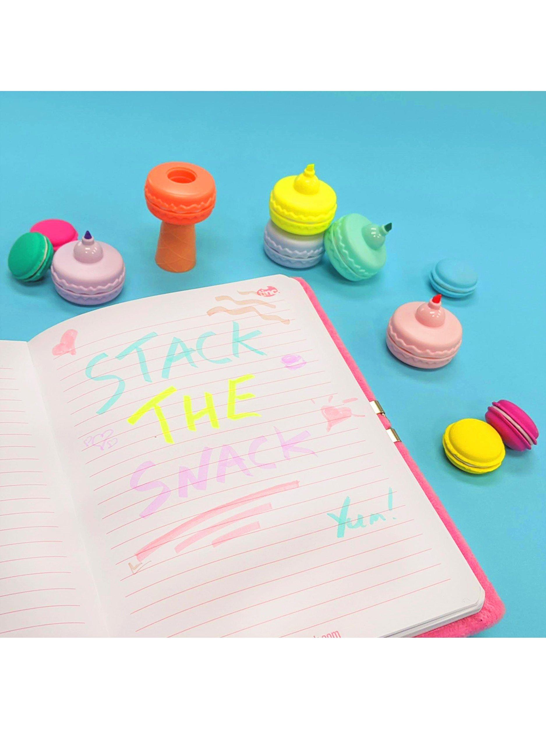 Tinc macaroon-themed stacking highlighter pen set, 5 pieces (British brand)