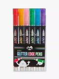 Tinc Glitter Edge Pens, Multi, Pack of 6