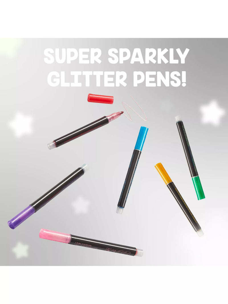 Tinc glitter edge pens multi colour pack of 6 (British brand)