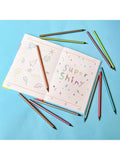 Tinc metallic colouring pencil set, multi-coloured, 12 count (British brand)