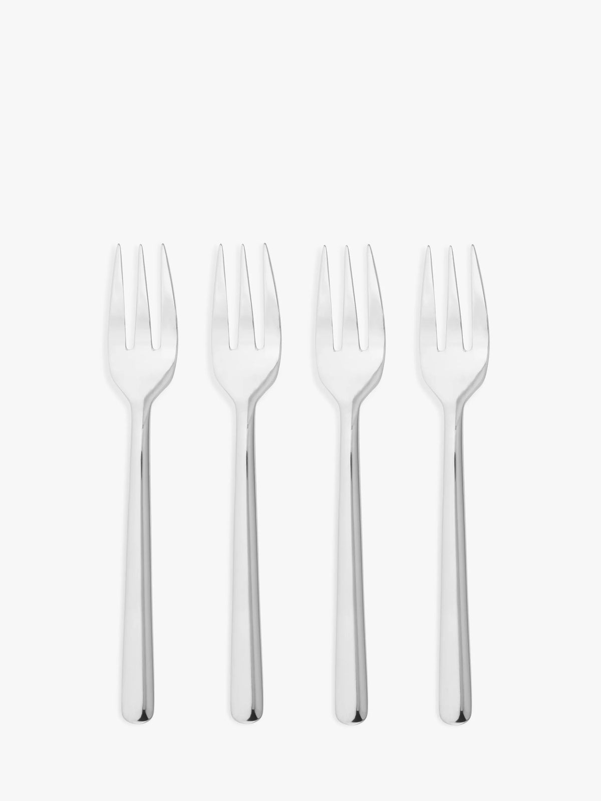 John Lewis ANYDAY Orbit stainless steel pastry forks, set of 4, UK version