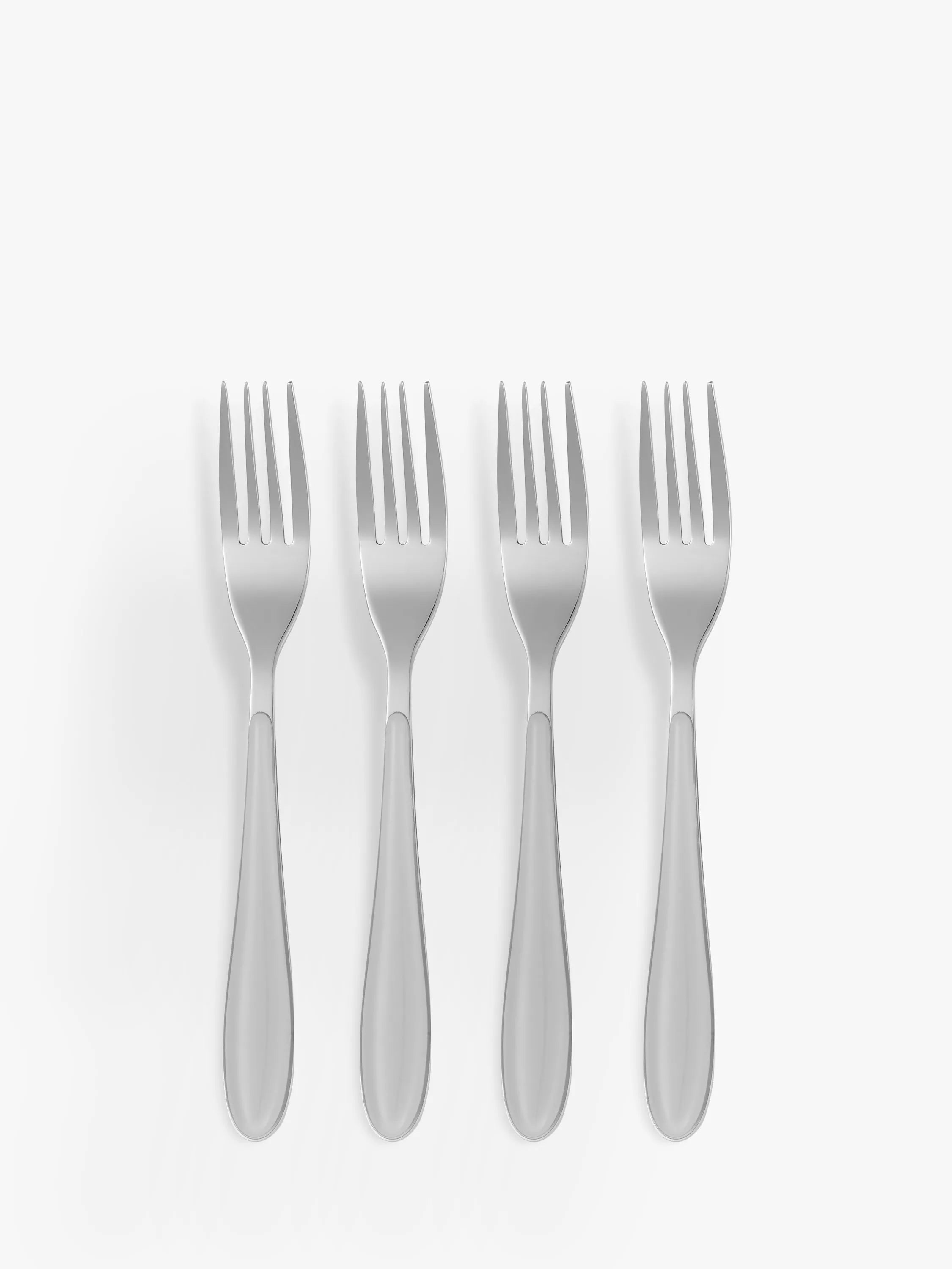 John Lewis Studio Table Forks, Set of 4, Grey