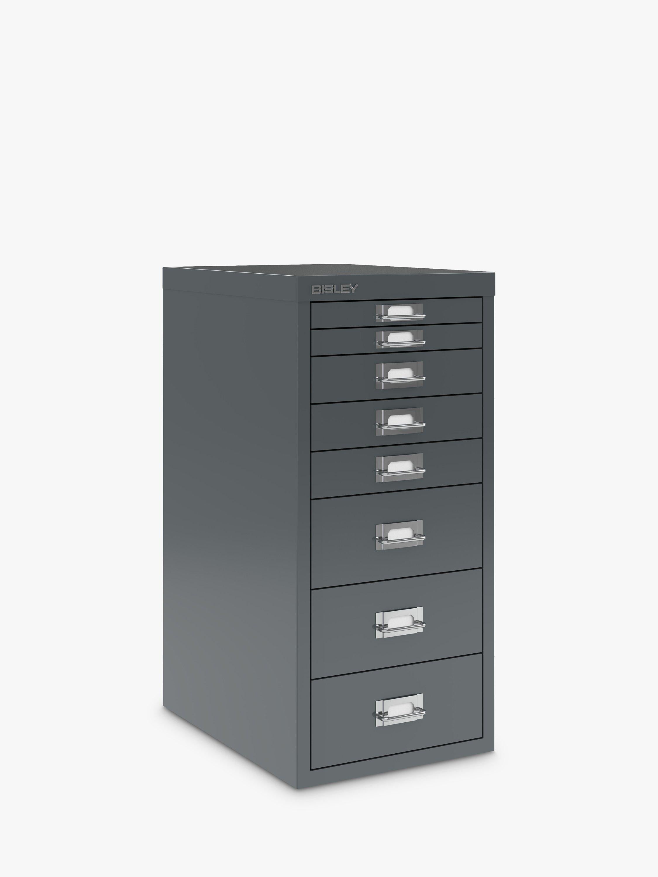 Bisley MultiDrawer 8-drawer A4 steel filing cabinet, imported from the UK