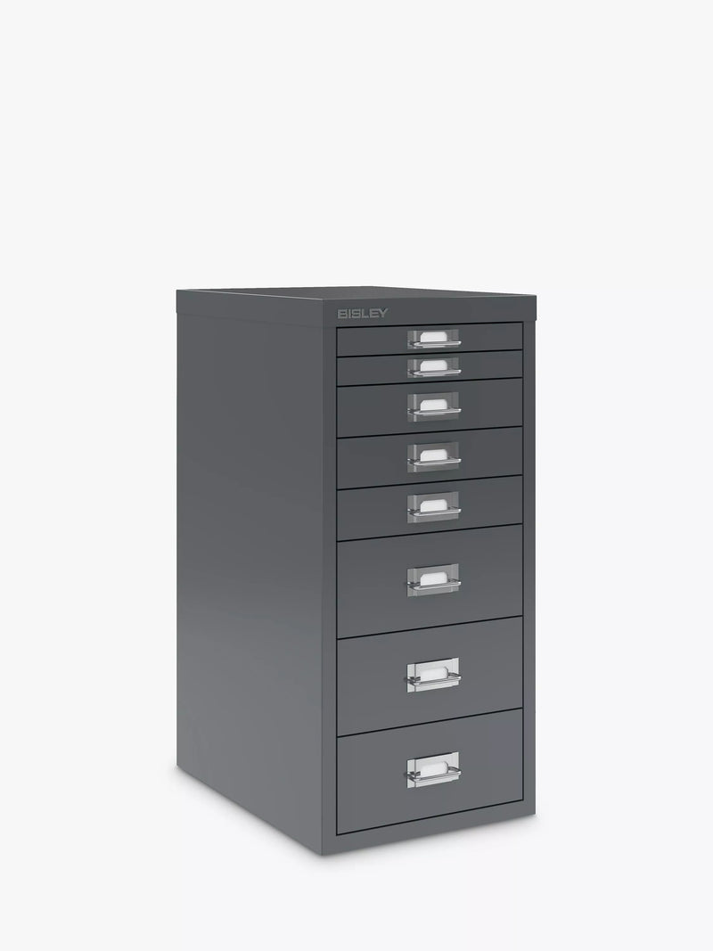 Bisley MultiDrawer 8-drawer A4 steel filing cabinet, imported from the UK