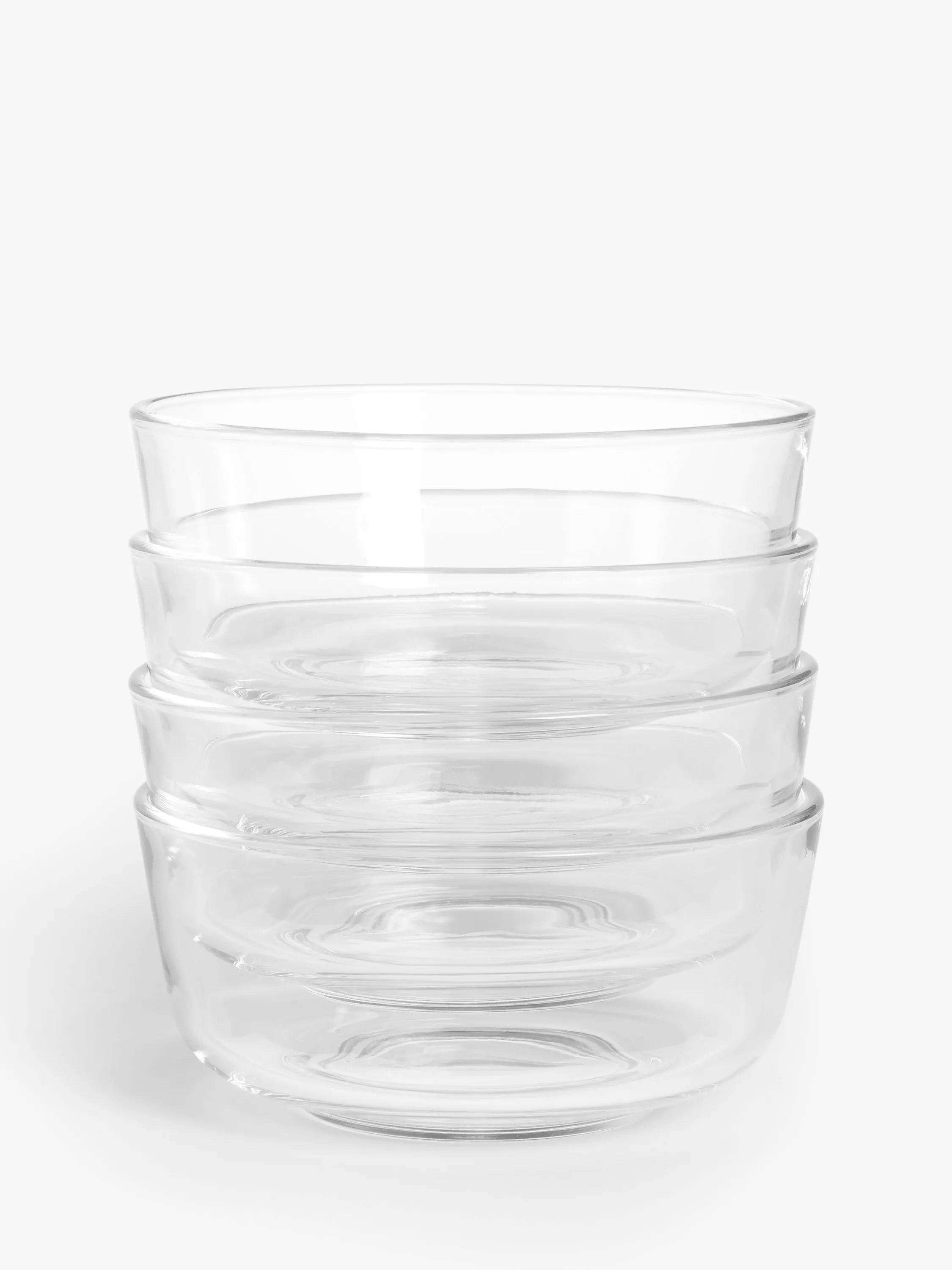 John Lewis Glass Dessert Bowls Clear 14.5cm, imported from the UK