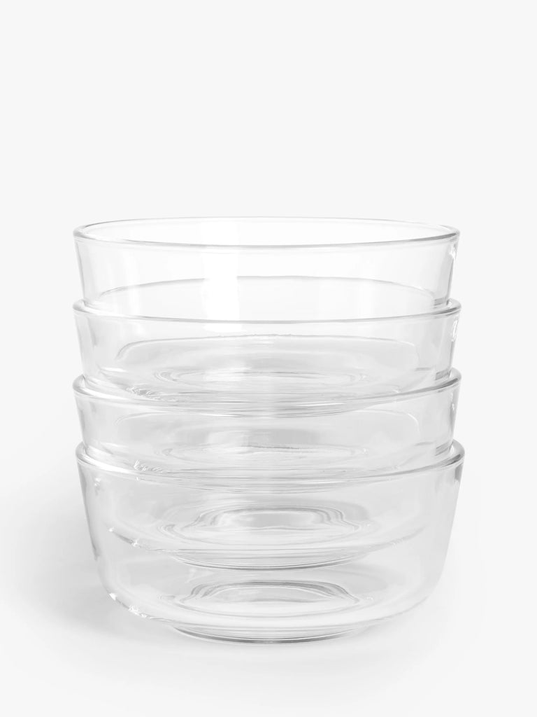 John Lewis ANYDAY Glass Dessert Bowl, Set of 4, 14.5cm, Clear