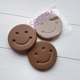 Cocoba milk chocolate smiley faces, UK version