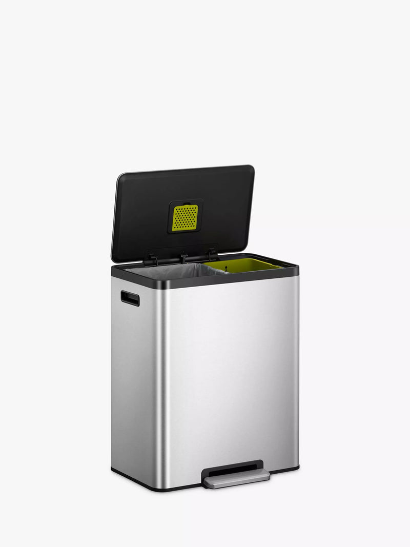 EKO 2 section recycling pedal bin 36L and 24L - British product