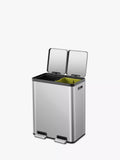 EKO 2 section recycling pedal bin 2x 30L - British product