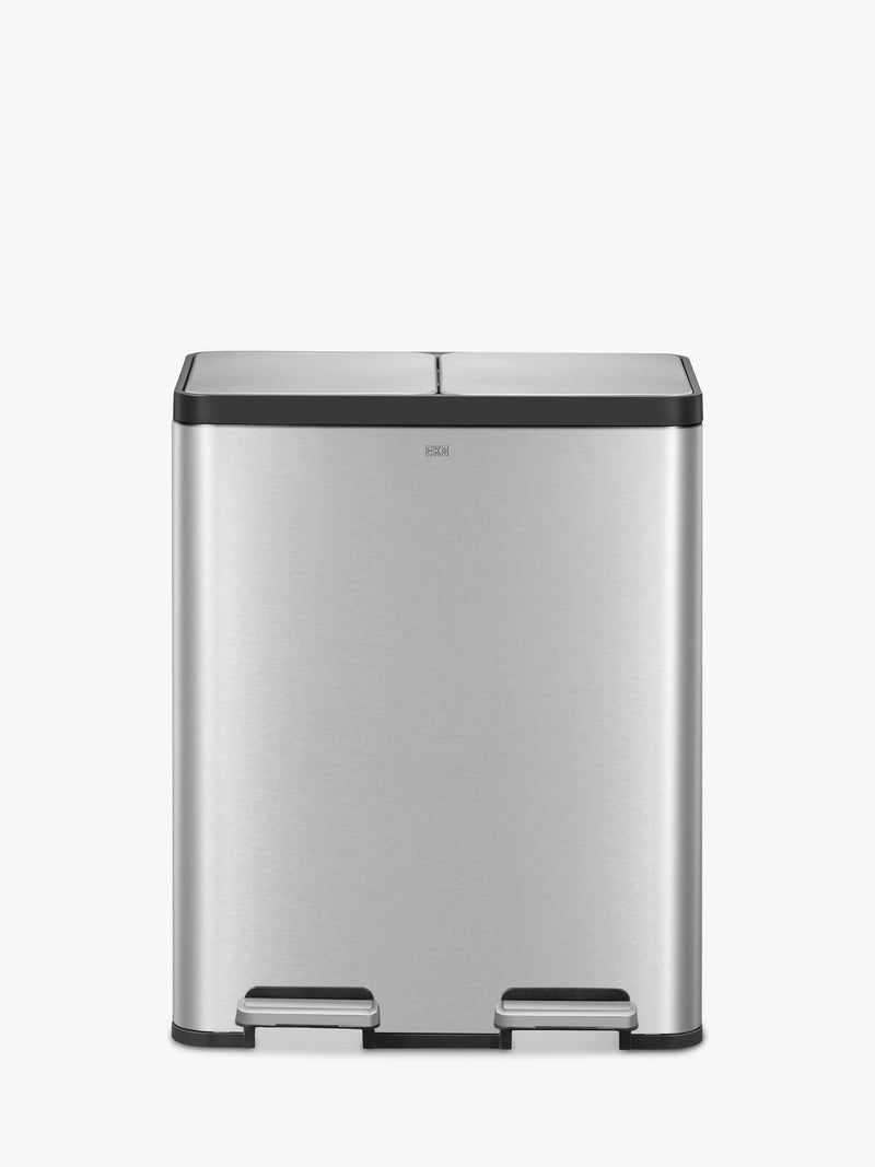 EKO 2 section recycling pedal bin 2x 30L - British product