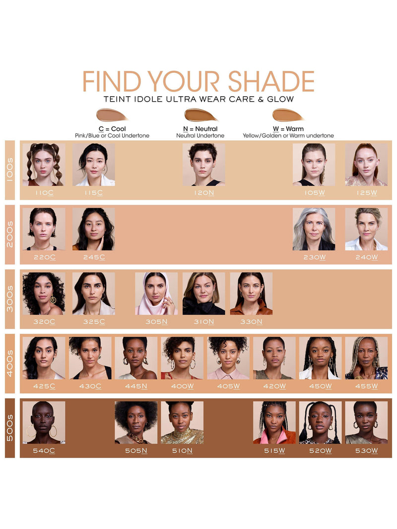 Lancôme Teint Idole Ultra Wear Care & Glow foundation, UK version