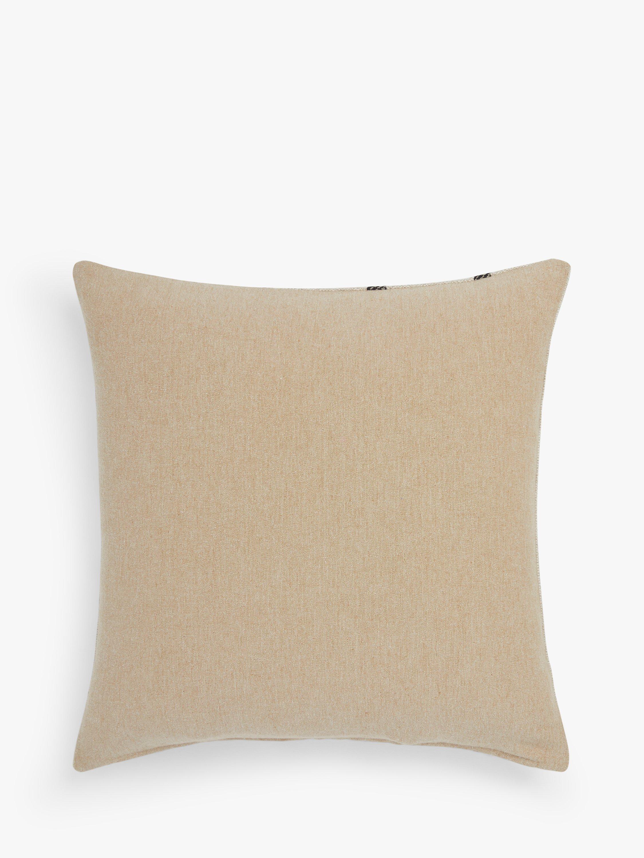 Coussin rayé en lin naturel John Lewis, version britannique