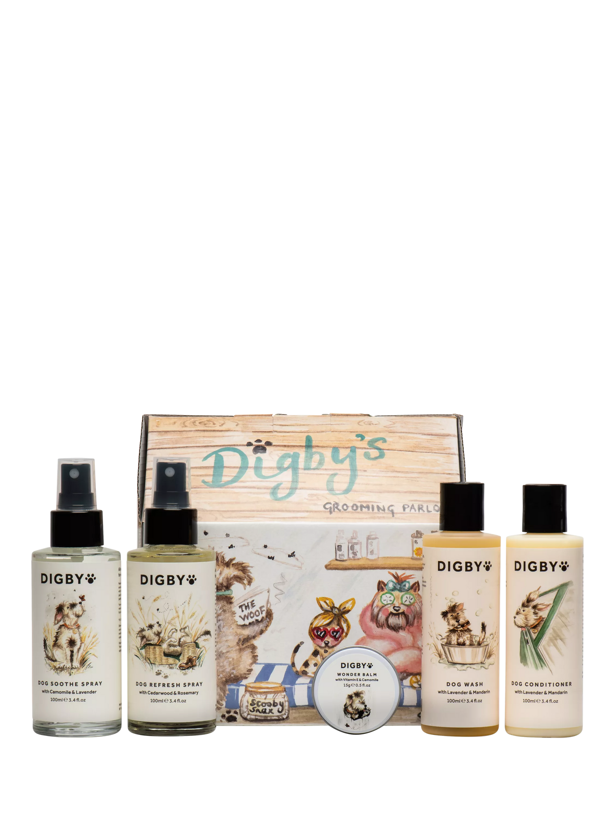 Bramley Digby dog grooming parlour gift set - British product