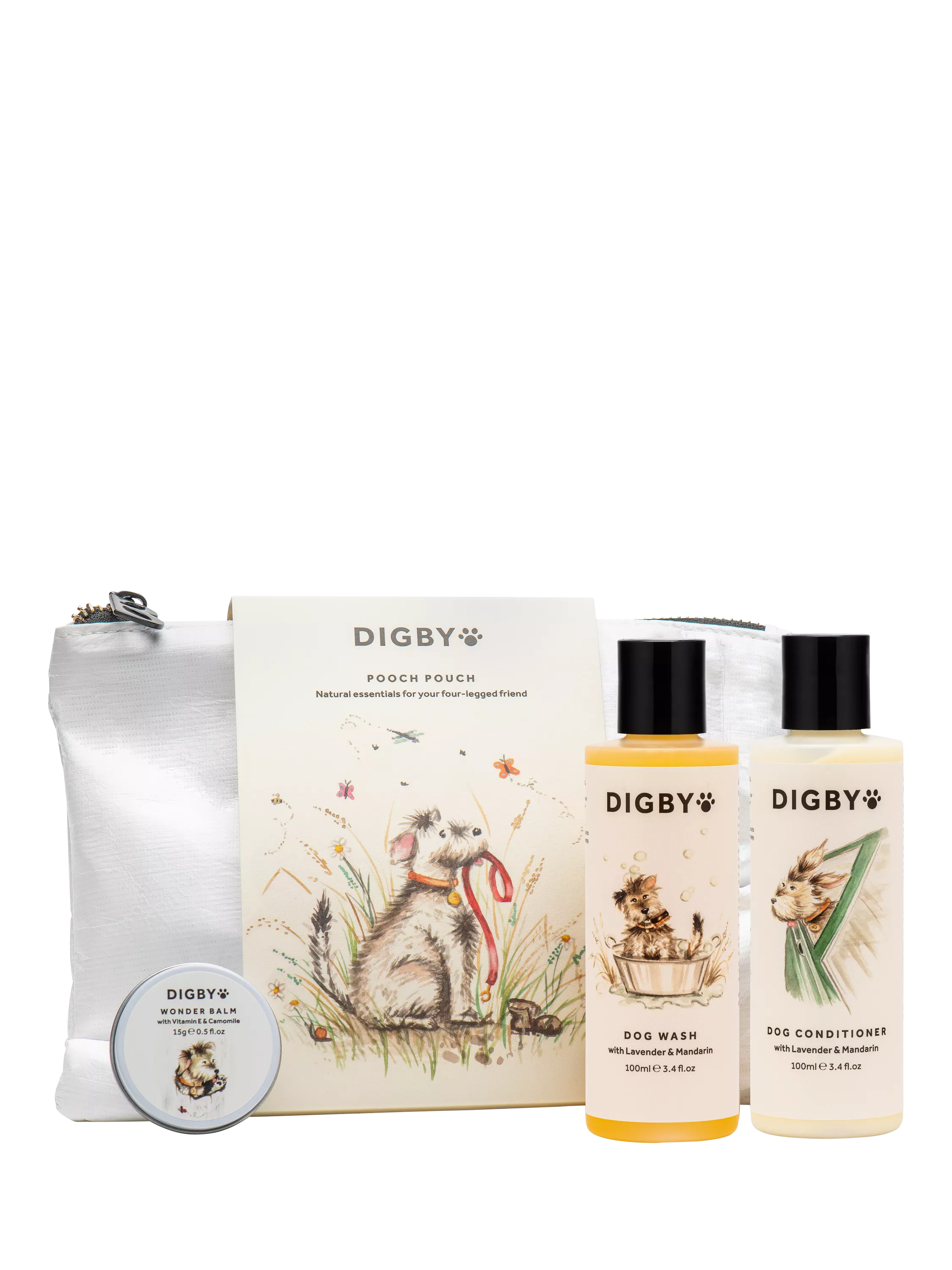Bramley Digby Pooch Pouch Dog Grooming Starter Kit - British product