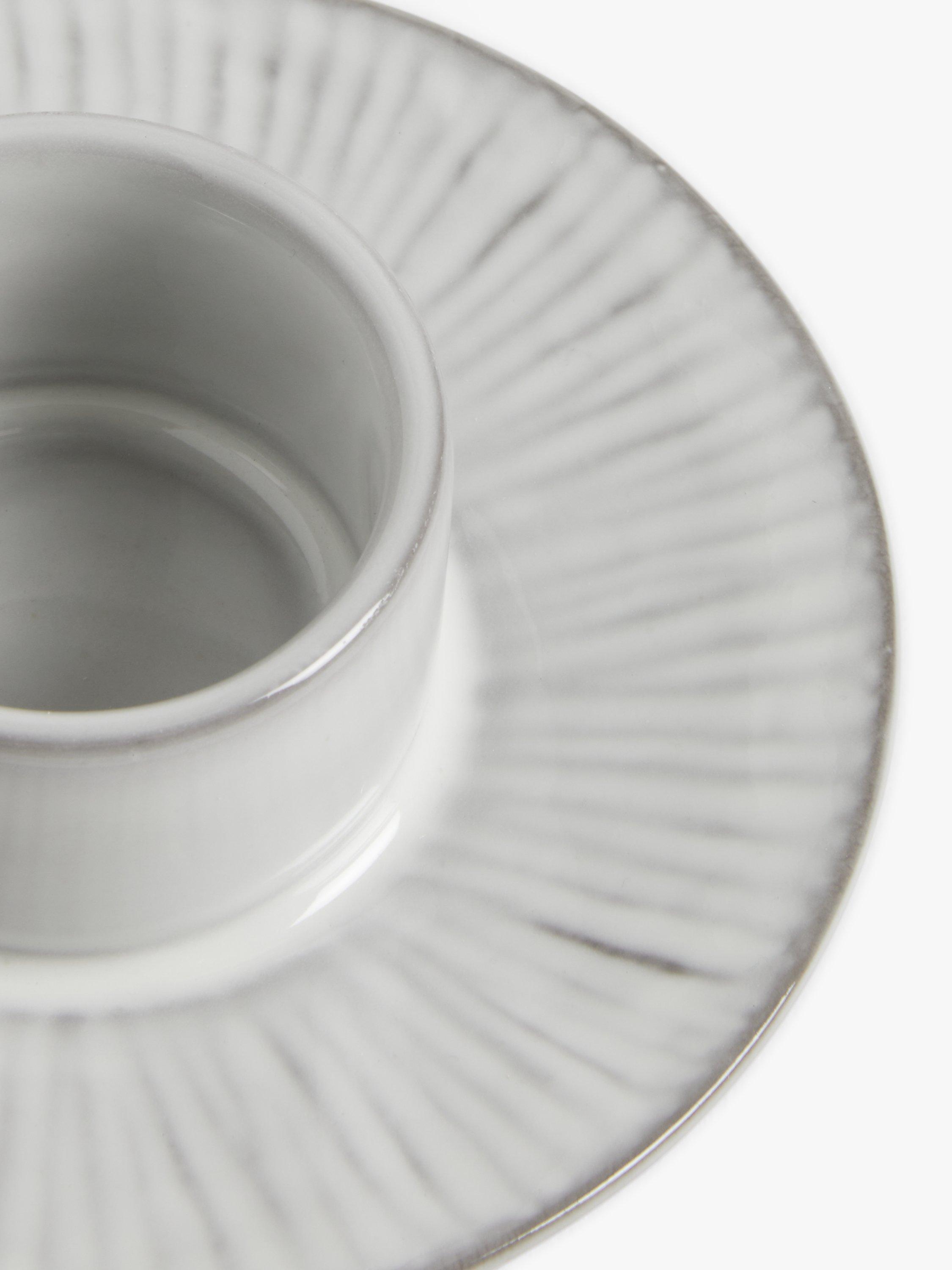 John Lewis Leckford stoneware egg cup in grey, UK version