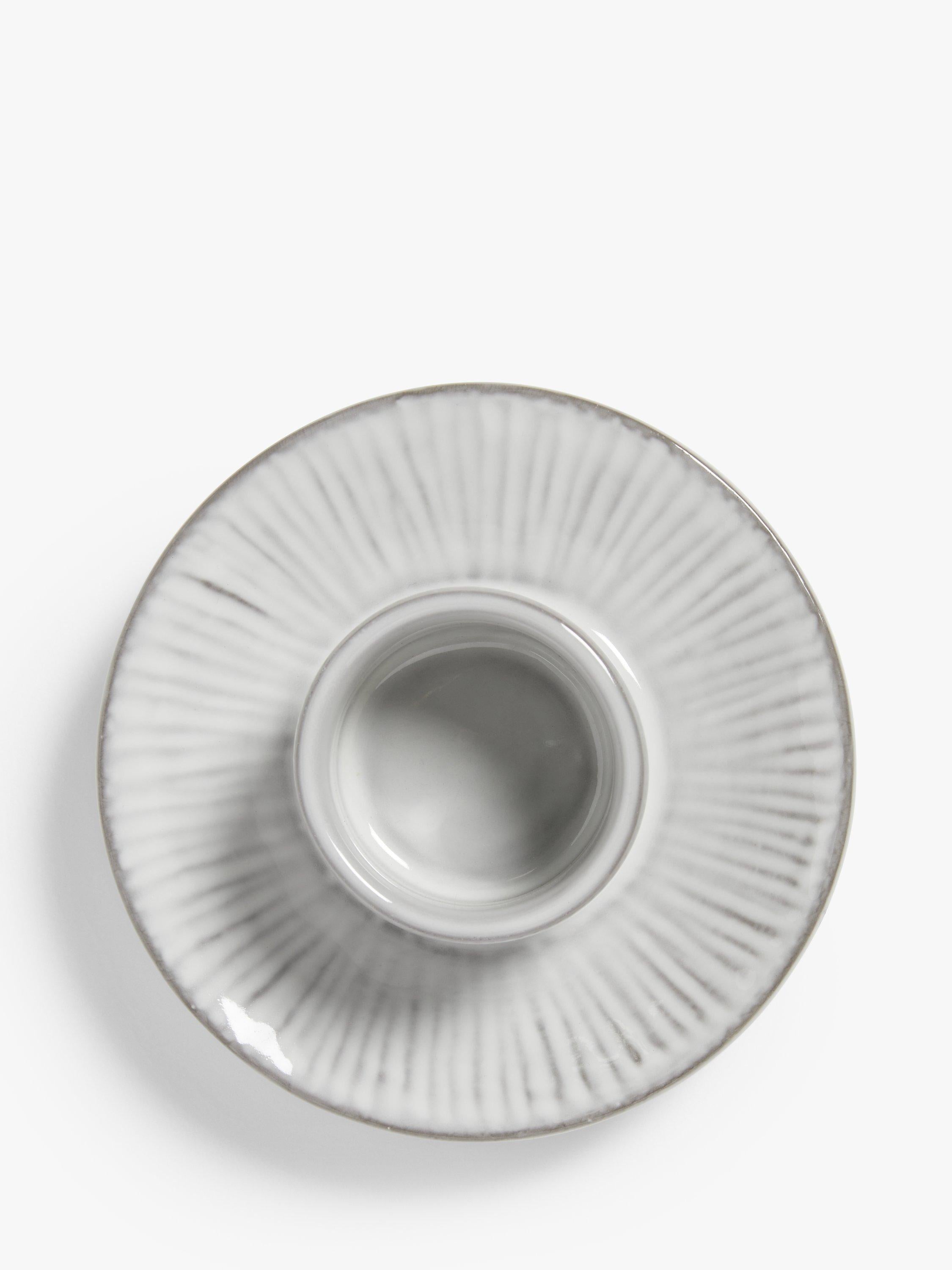 John Lewis Leckford stoneware egg cup in grey, UK version