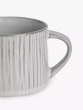 John Lewis Leckford Grey stoneware mug 240ml - British product