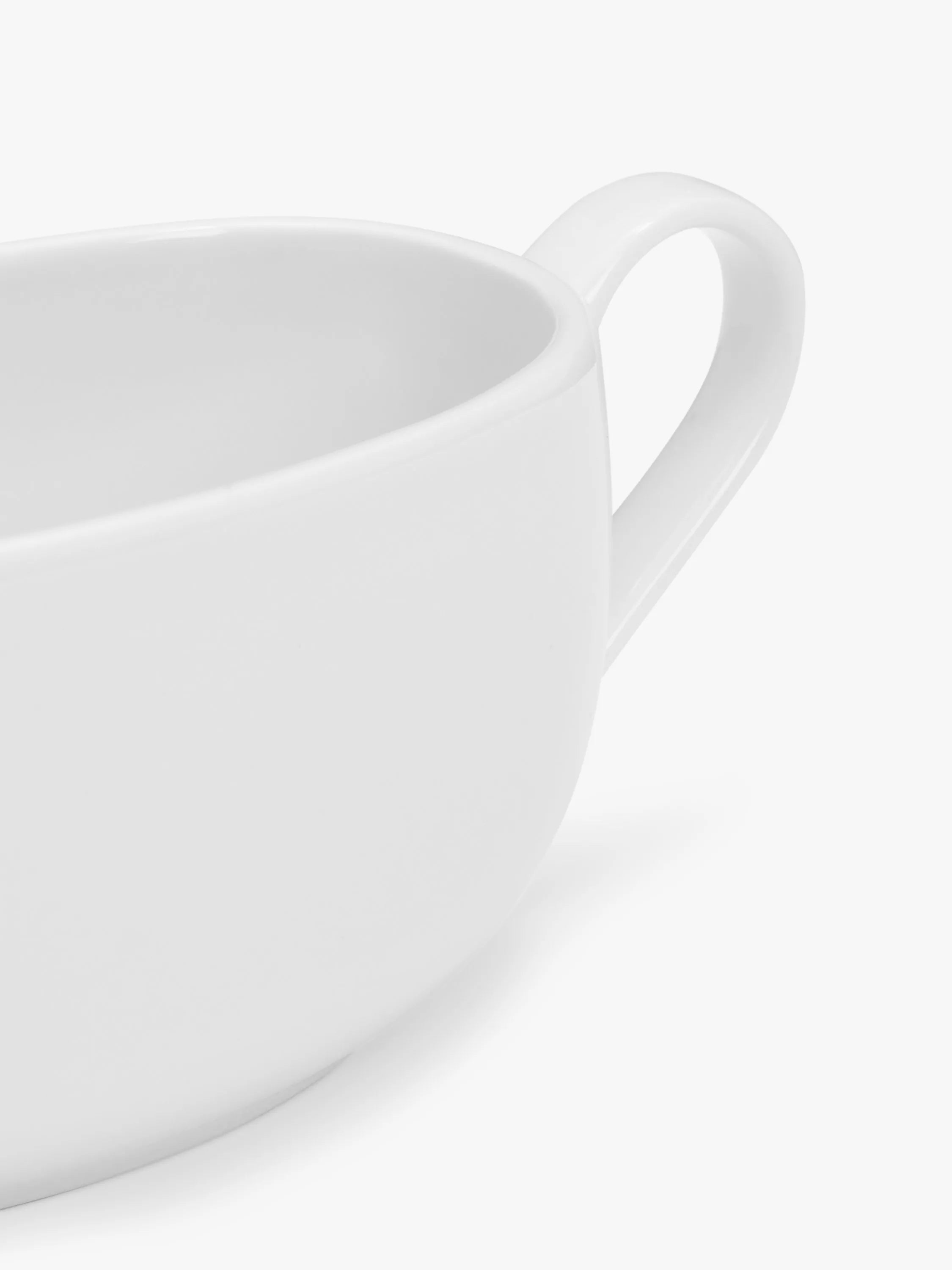 John Lewis porcelain gravy boat white 410ml (British brand)