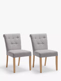 John Lewis Margo dining chair set in brushed tweed - British brand