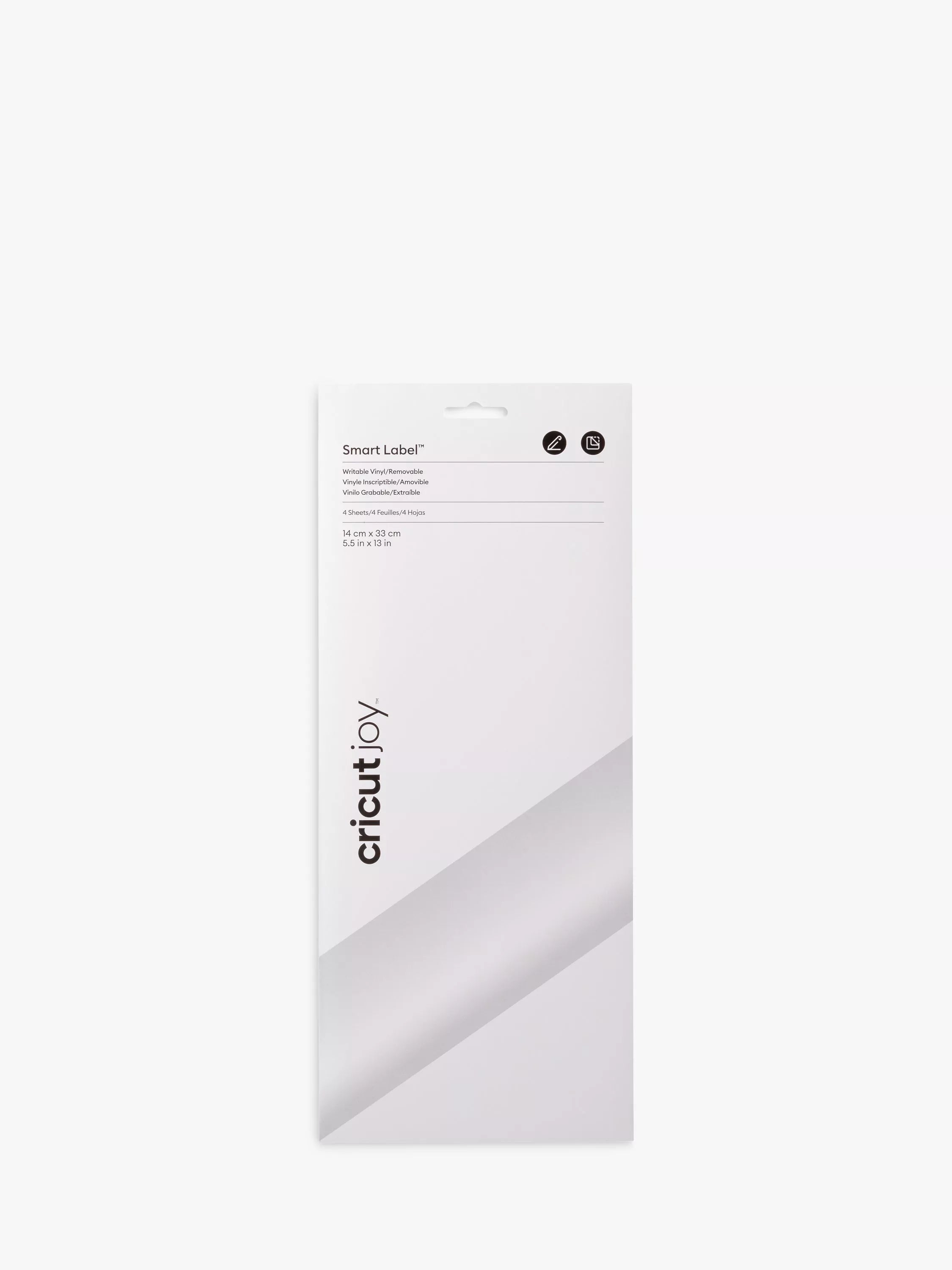 Cricut Joy Smart Label Removable Writable Vinyl Sheets, 4 Sheets