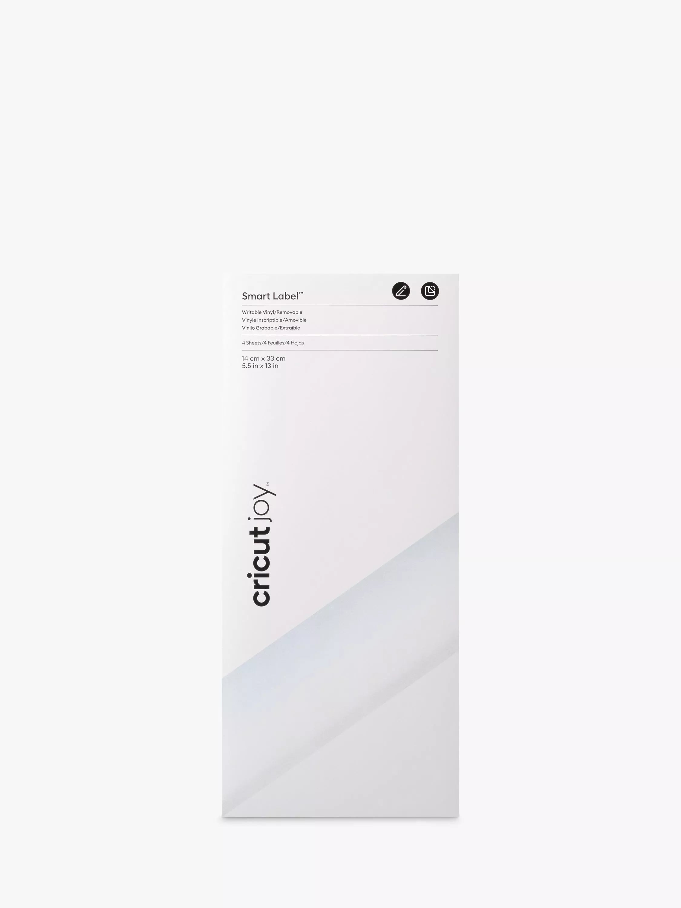 Cricut Smart Label Vinyl removable writable 4 sheets, imported from the UK