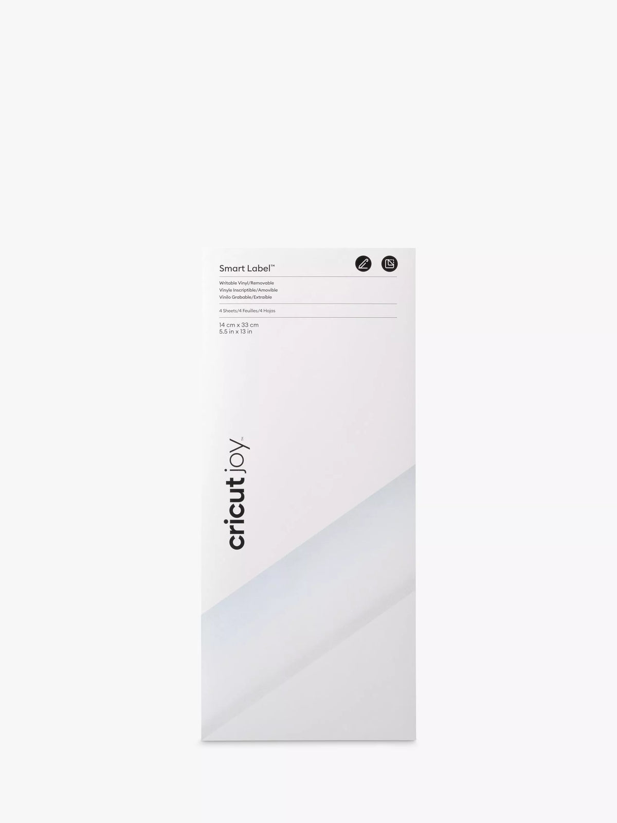 Cricut Smart Label Vinyl removable writable 4 sheets, imported from the UK