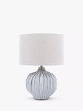 John Lewis Urchin ceramic table lamp with linen shade (British brand)