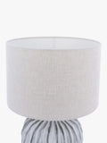John Lewis Urchin ceramic table lamp with linen shade (British brand)
