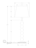 John Lewis Bobbin table lamp medium - British product