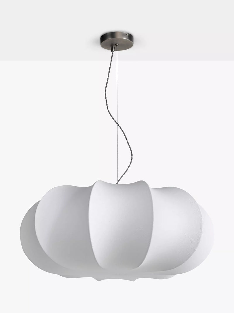 John Lewis Petula oversized pendant ceiling light white 65cm (British brand)