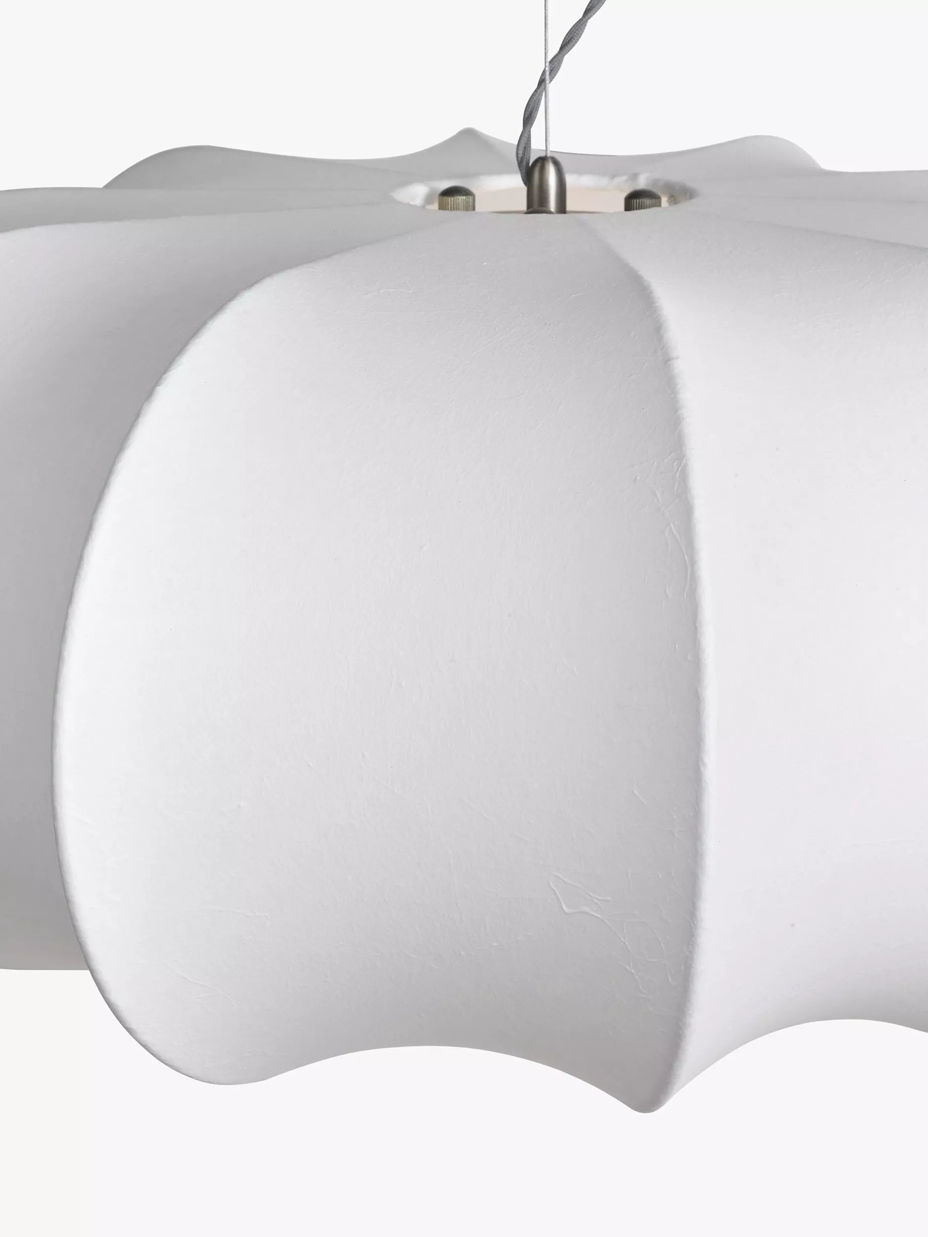 John Lewis Petula oversized pendant ceiling light white 65cm (British brand)